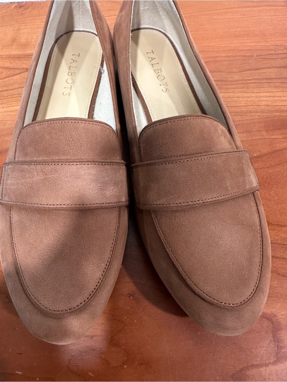 Talbots Women’s Brown Suede Loafers. Size 9 1/2